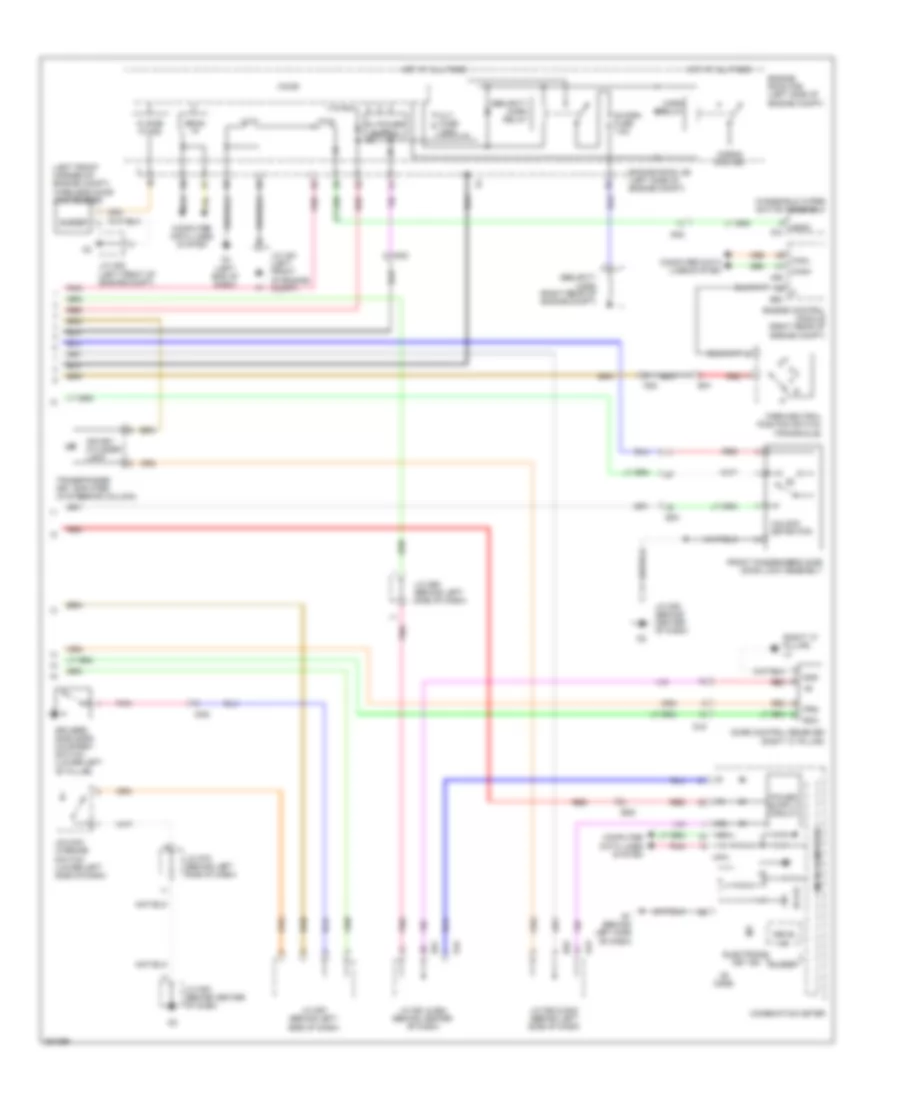Power Door Locks Wiring Diagram, without Smart Key System (2 of 2) for Toyota Avalon 2012