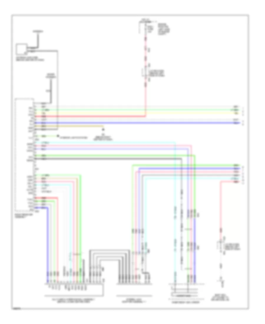 Radio Wiring Diagram, 9-Speaker without Navigation (1 of 2) for Toyota Avalon 2012