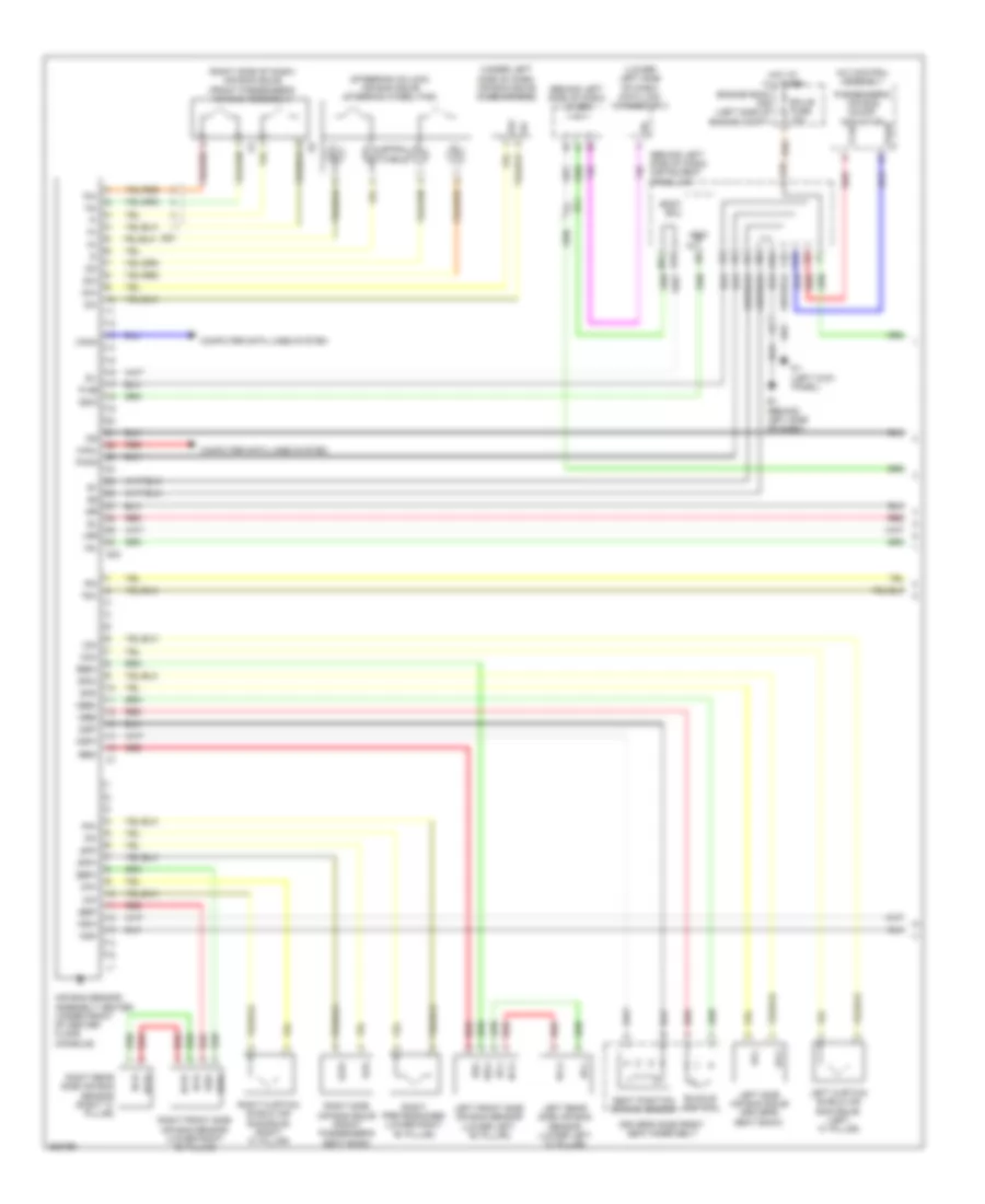 Supplemental Restraints Wiring Diagram 1 of 2 for Toyota Avalon 2012