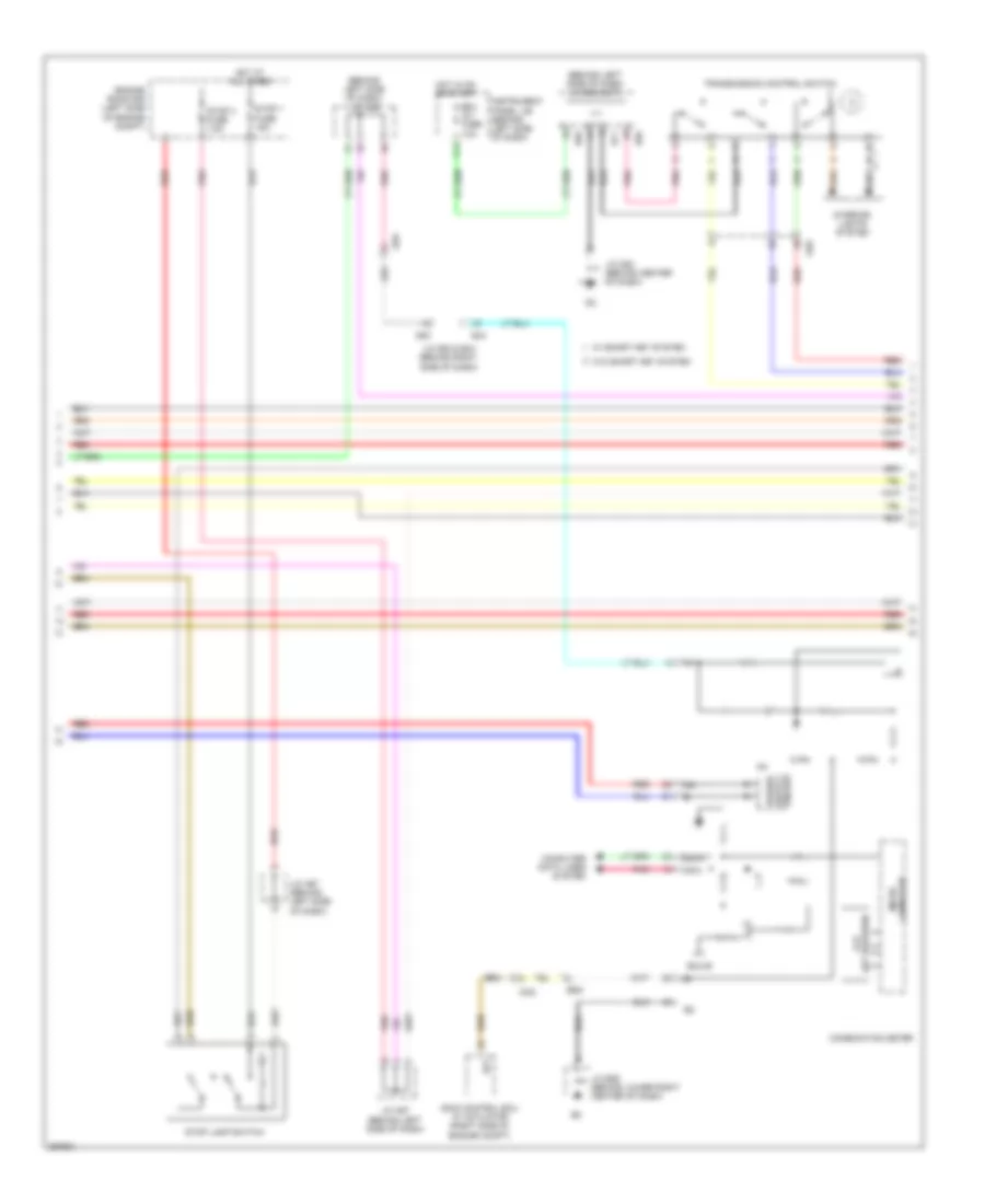 Transmission Wiring Diagram 2 of 3 for Toyota Avalon 2012