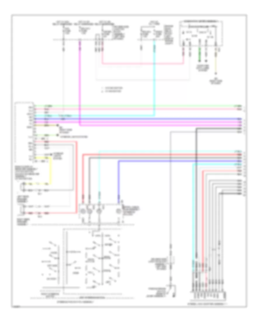 Radio Wiring Diagram with Radio  Display Receiver Type 1 of 3 for Toyota Corolla LE Eco Plus 2014