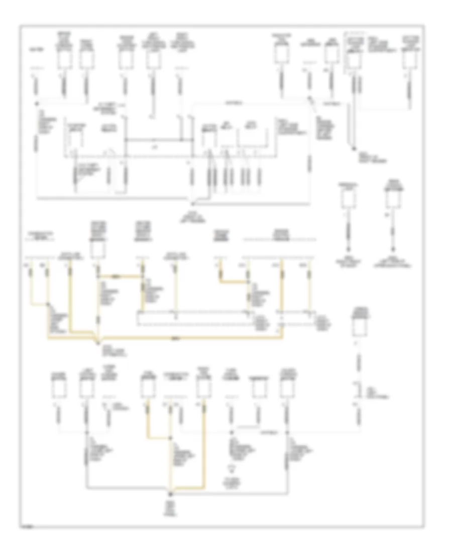 Ground Distribution Wiring Diagram 1 of 2 for Toyota Paseo 1996