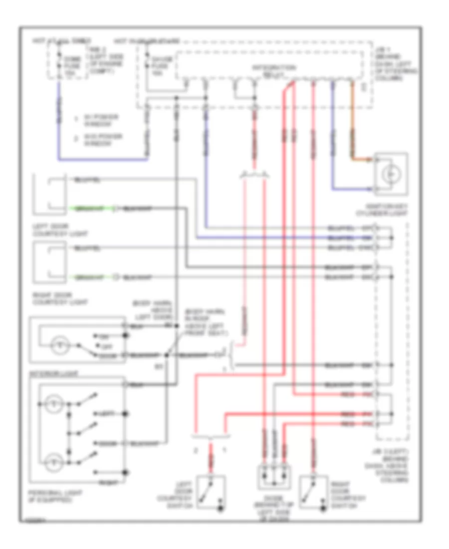 Courtesy Lamps Wiring Diagram for Toyota Tacoma 1999