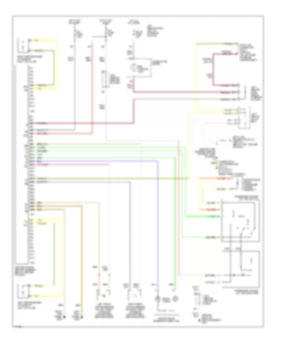 Supplemental Restraint Wiring Diagram for Toyota Tacoma 1999
