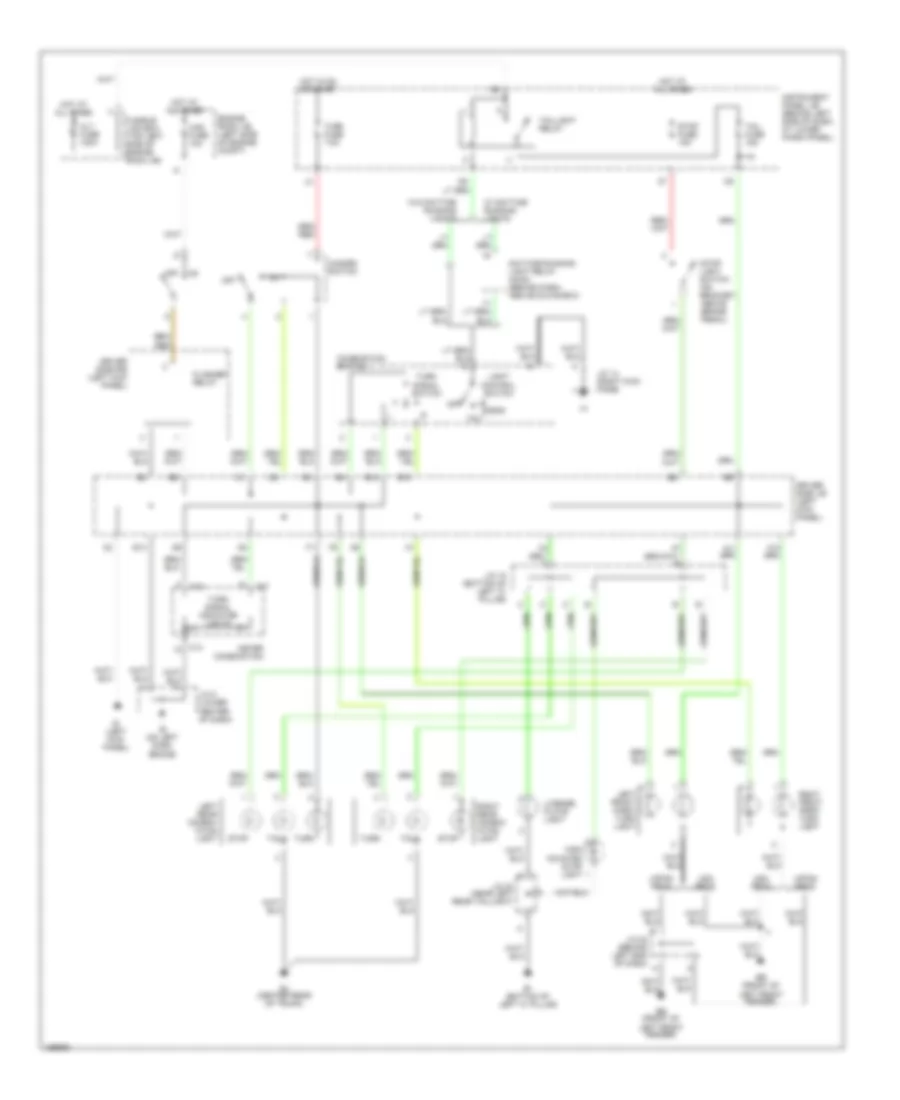 Exterior Lamps Wiring Diagram for Toyota Corolla CE 2002