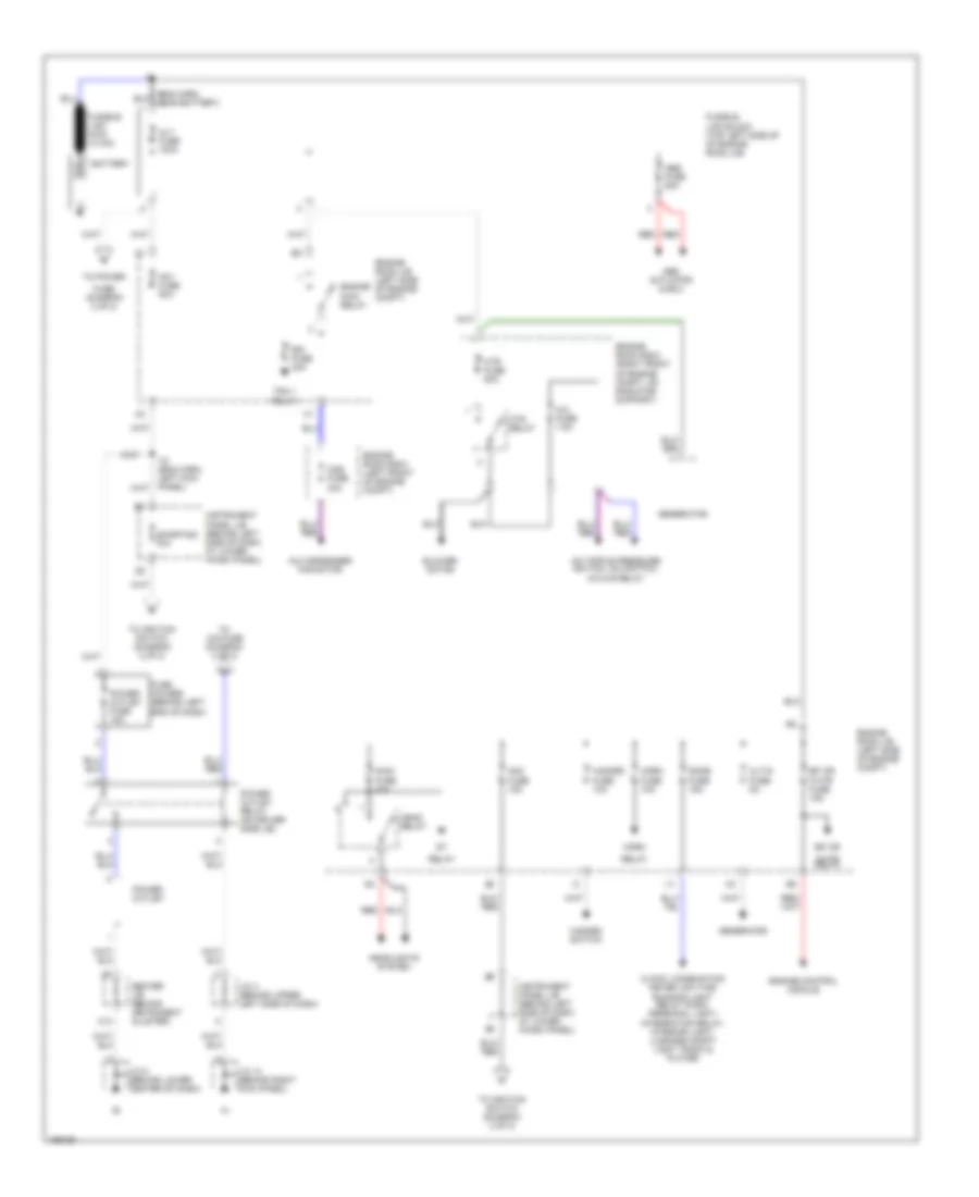 Power Distribution Wiring Diagram 1 of 2 for Toyota Corolla CE 2002