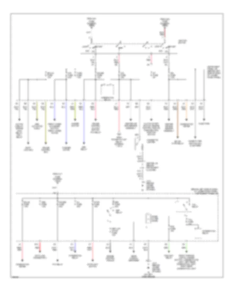 Power Distribution Wiring Diagram 2 of 2 for Toyota Corolla CE 2002