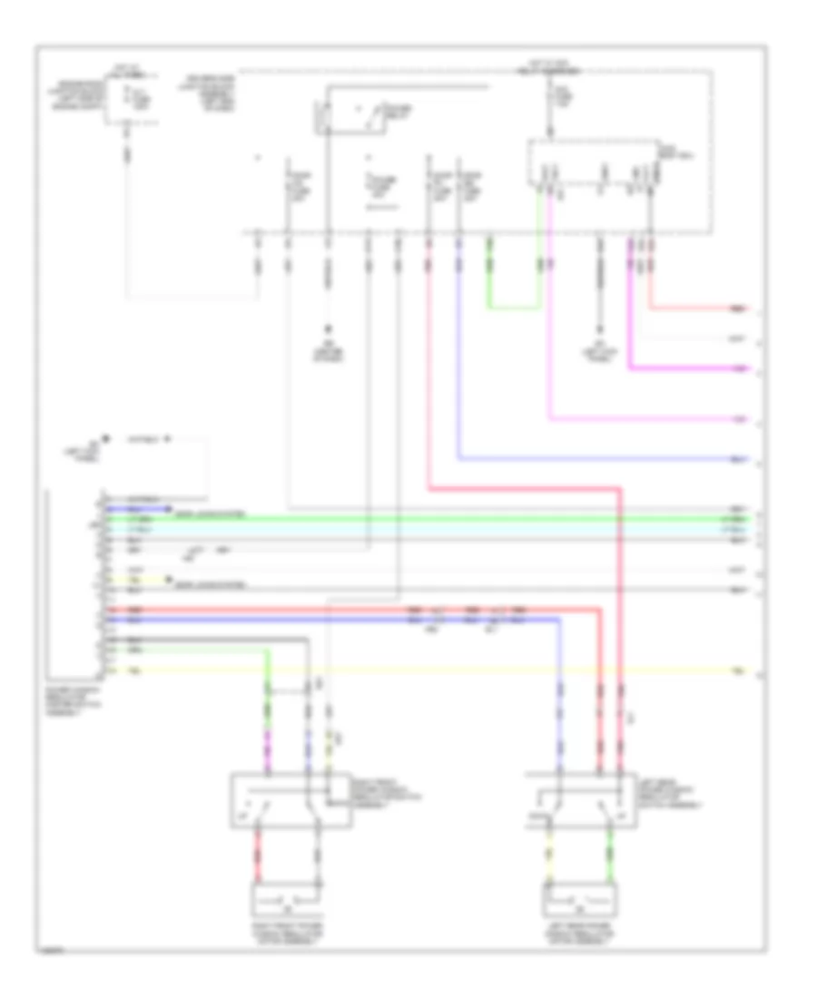 Power Windows Wiring Diagram 1 of 2 for Toyota Corolla S 2014