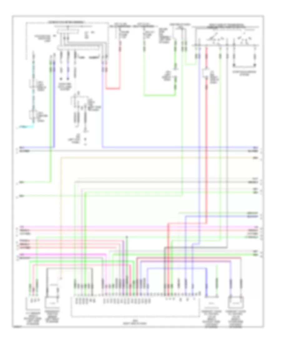 4.0L, Engine Performance Wiring Diagram (3 of 6) for Toyota 4Runner SR5 2010