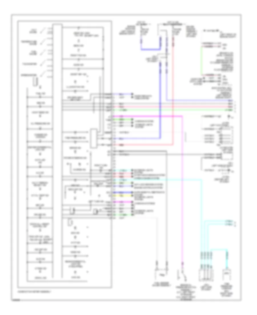 Instrument Cluster Wiring Diagram 1 of 2 for Toyota 4Runner SR5 2010