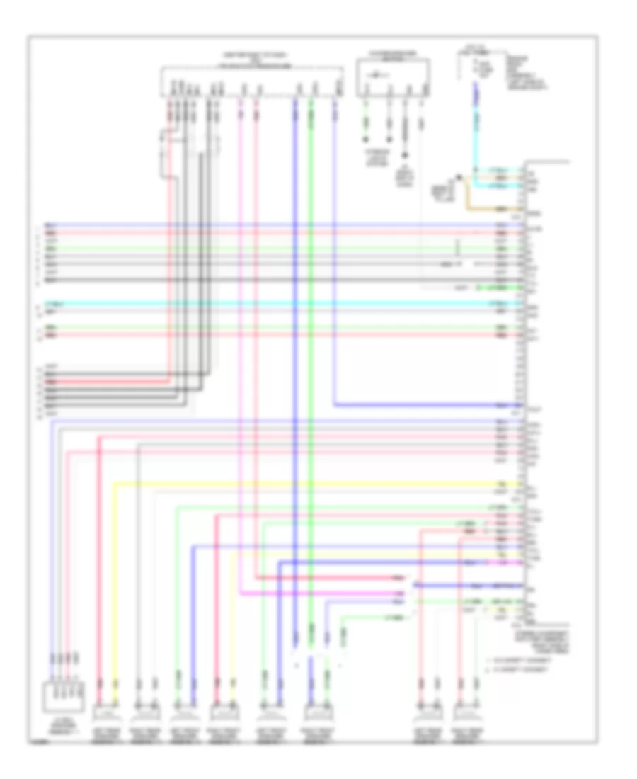 Navigation Wiring Diagram 3 of 3 for Toyota 4Runner SR5 2010