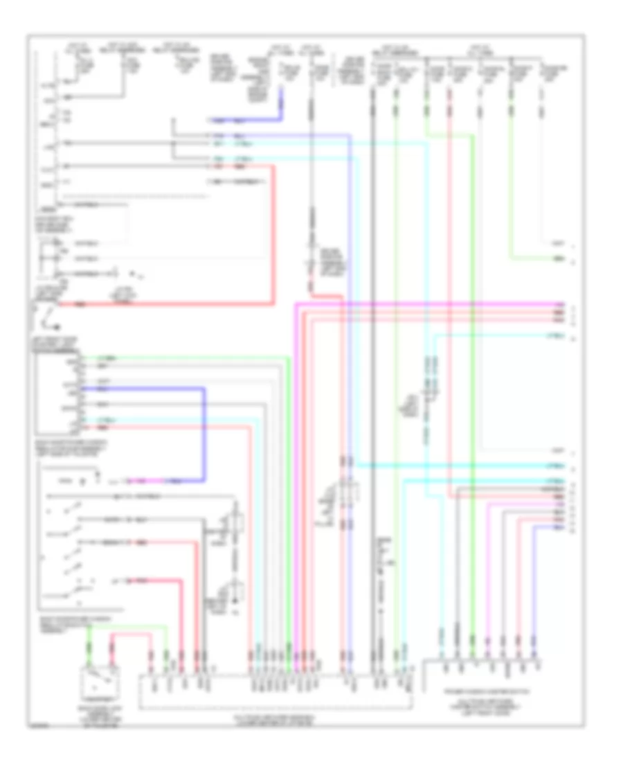Power Windows Wiring Diagram 1 of 2 for Toyota 4Runner SR5 2010