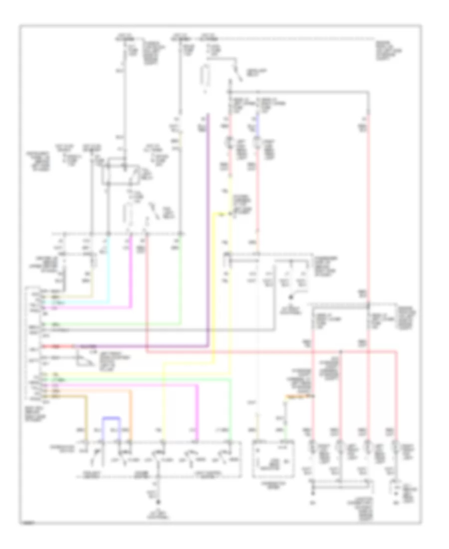 Headlights Wiring Diagram Except Hybrid without DRL for Toyota Highlander Hybrid Limited 2006