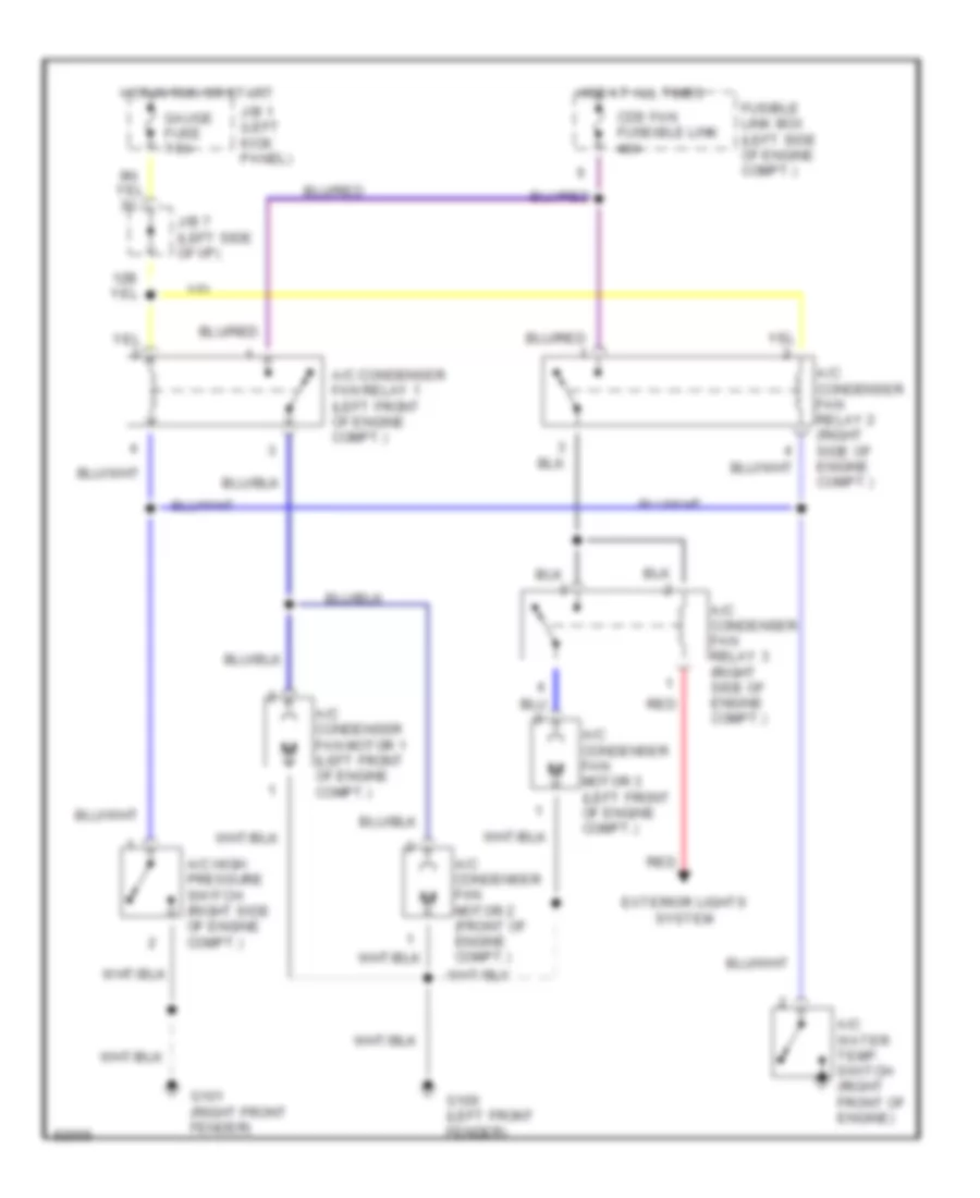 3.0L Turbo, Cooling Fan Wiring Diagram for Toyota Supra 1992