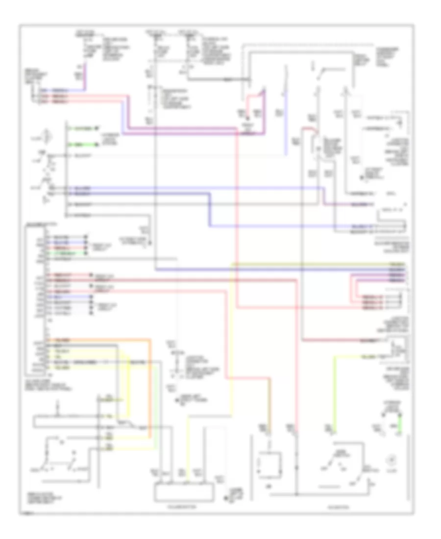 Manual A C Wiring Diagram Rear A C 1 of 2 for Toyota Sienna CE 2003