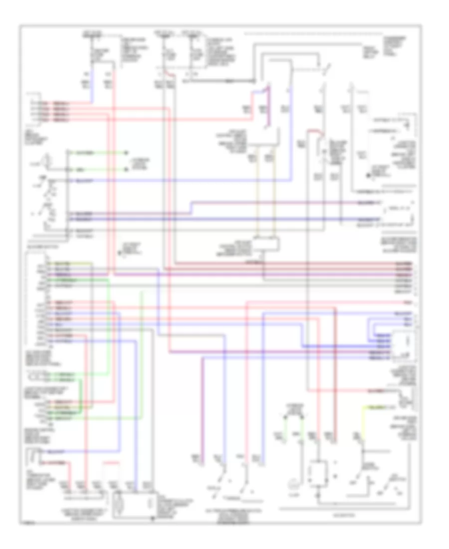 Manual AC Wiring Diagram, with Towing Package (1 of 2) for Toyota Sienna CE 2003