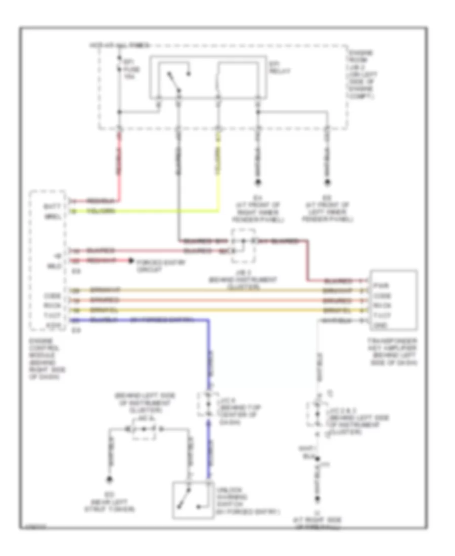 Immobilizer Wiring Diagram for Toyota Sienna CE 2003