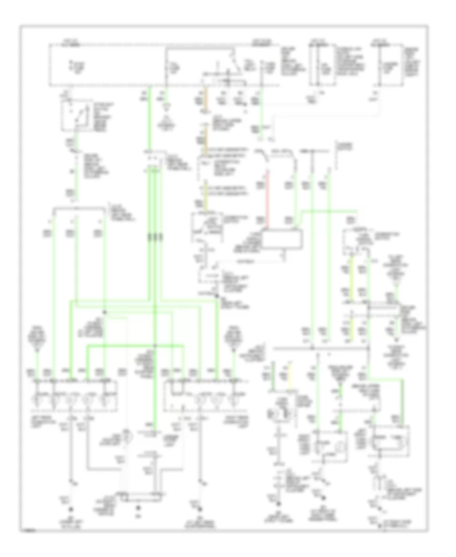 Exterior Lamps Wiring Diagram for Toyota Sienna CE 2003