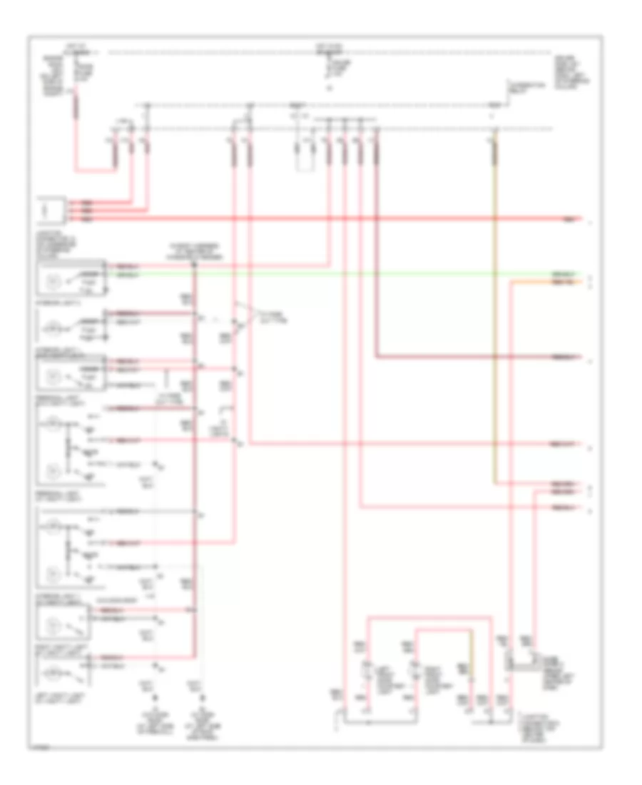 Courtesy Lamps Wiring Diagram with Door Locks 1 of 2 for Toyota Sienna CE 2003