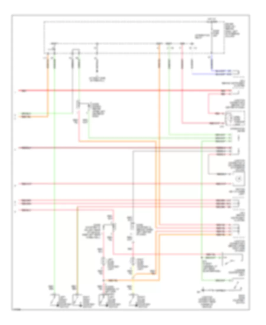 Courtesy Lamps Wiring Diagram with Door Locks 2 of 2 for Toyota Sienna CE 2003