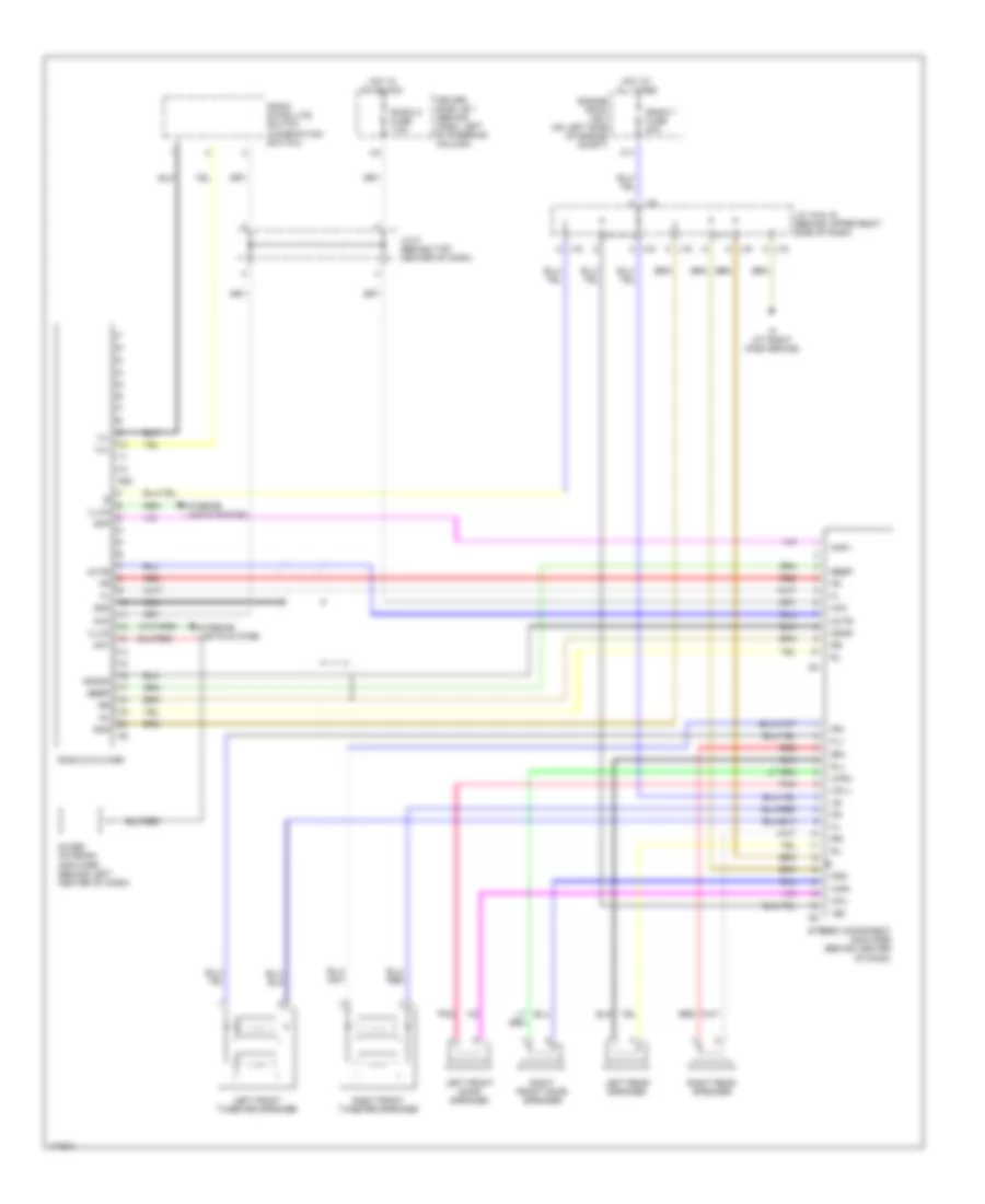 Radio Wiring Diagram, with Separate Amplifier for Toyota Sienna CE 2003