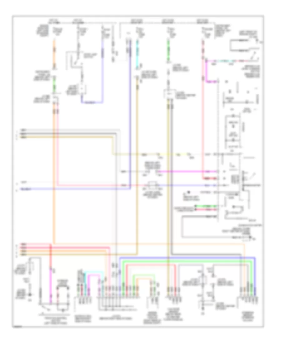 Anti-lock Brakes Wiring Diagram (2 of 2) for Toyota Avalon Limited 2012