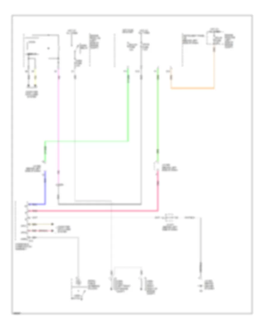 Horn Wiring Diagram for Toyota Avalon Limited 2012
