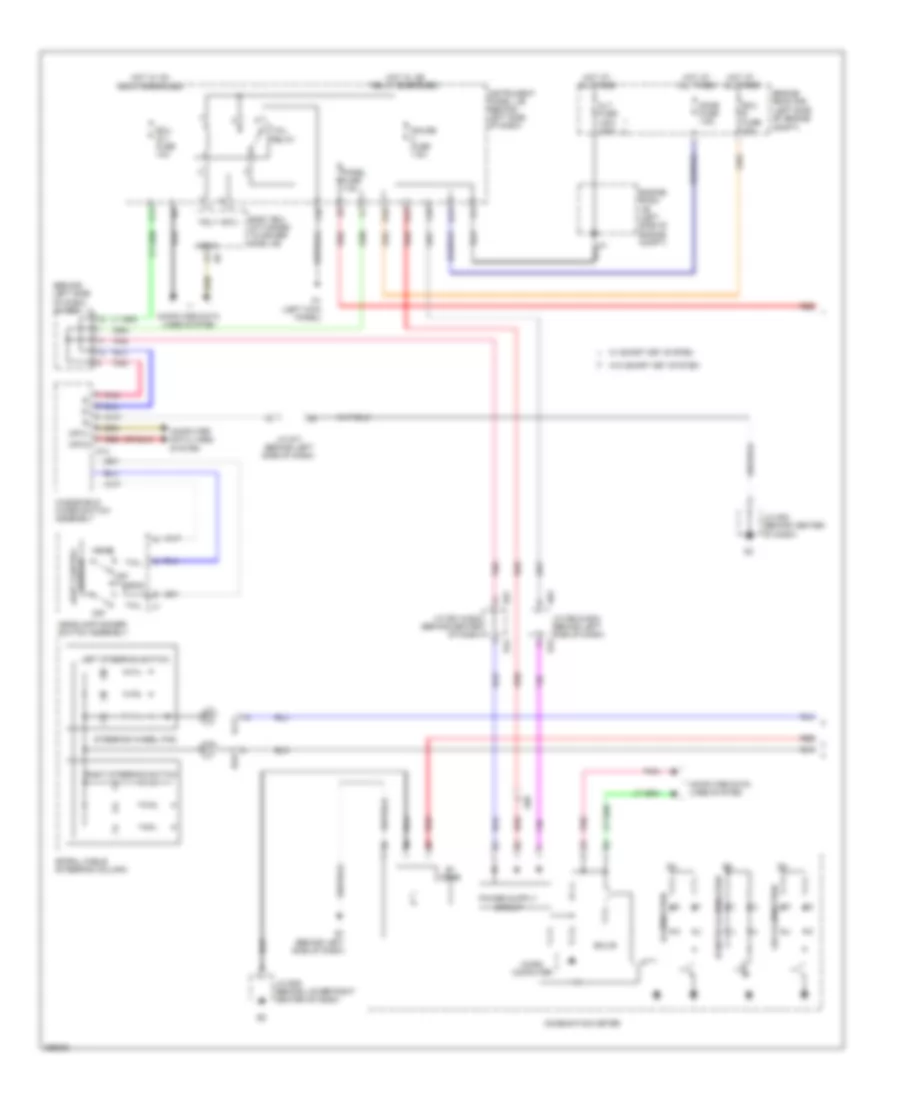 Instrument Illumination Wiring Diagram 1 of 2 for Toyota Avalon Limited 2012