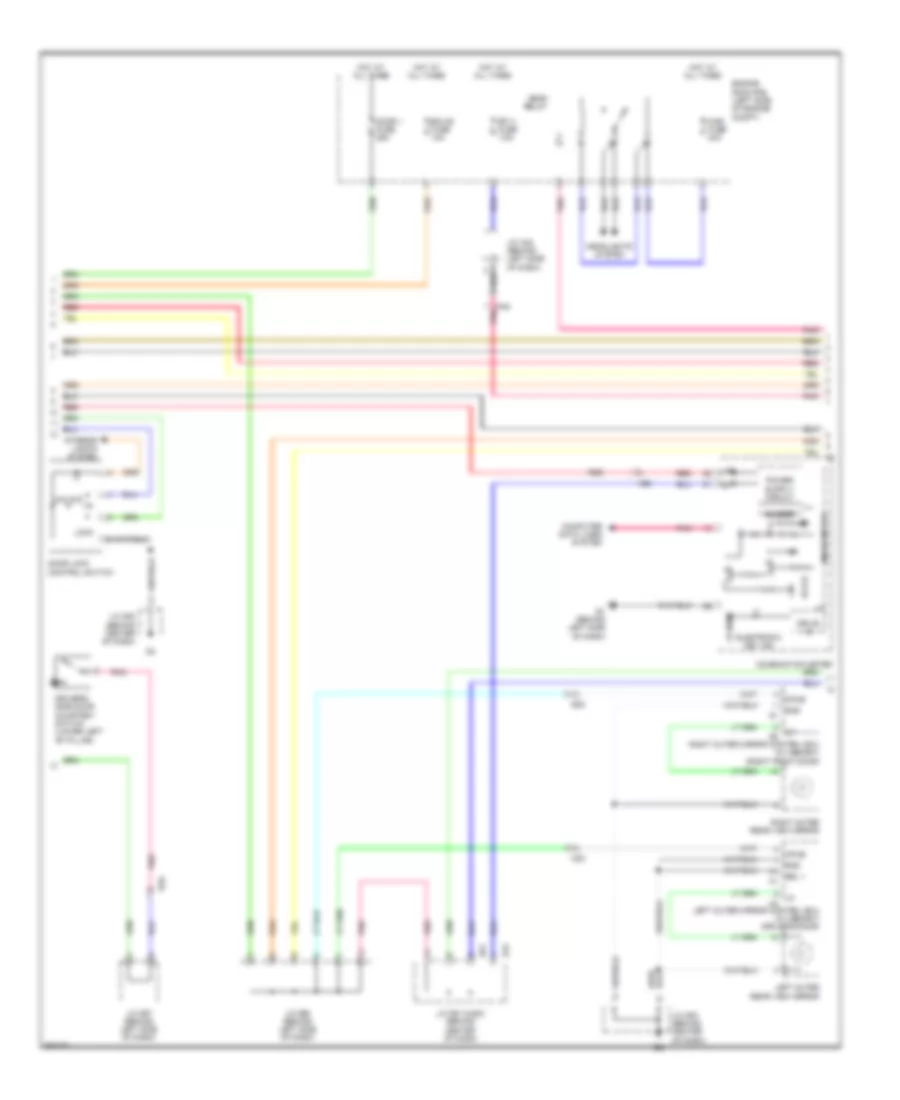 Power Door Locks Wiring Diagram, with Smart Key System (2 of 4) for Toyota Avalon Limited 2012
