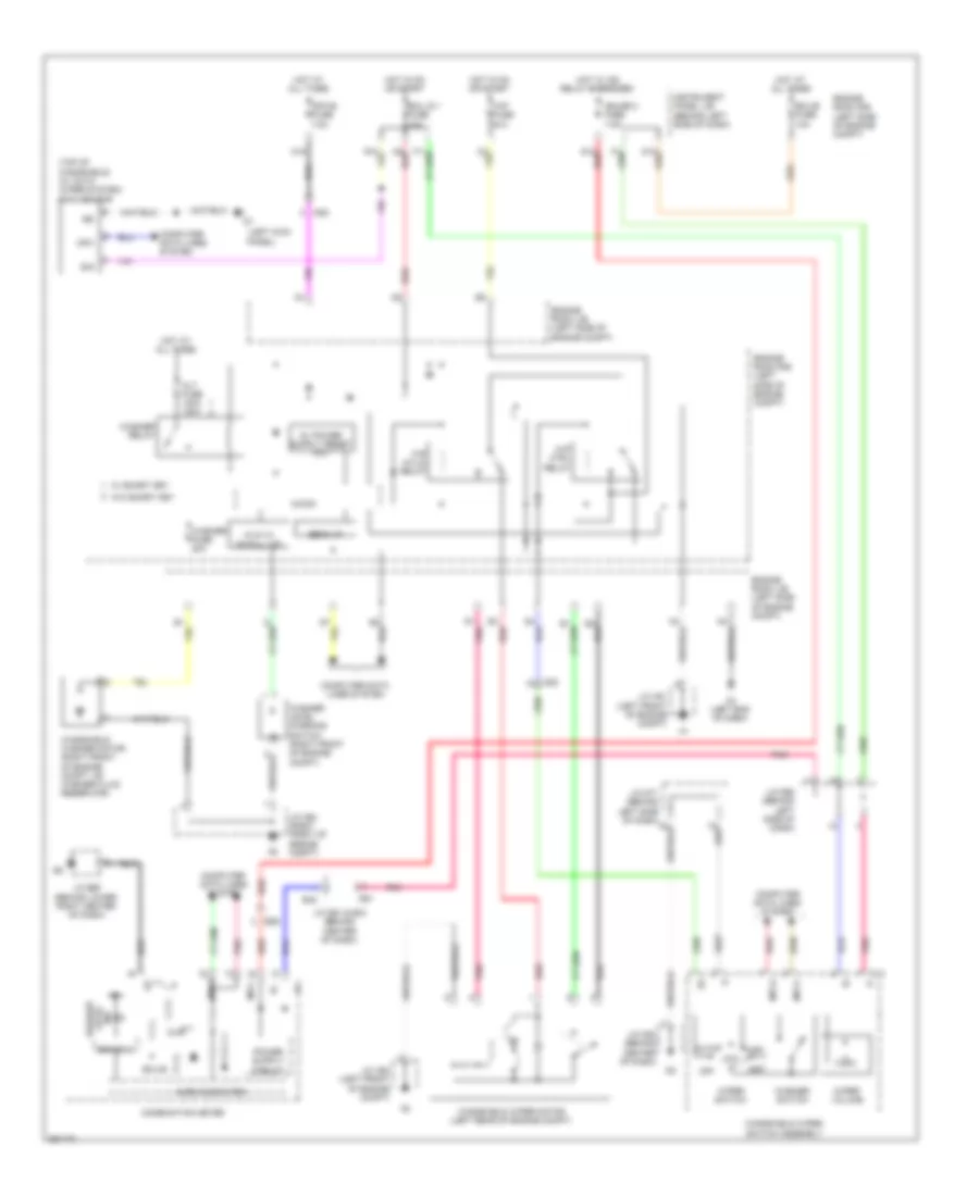 WiperWasher Wiring Diagram for Toyota Avalon Limited 2012
