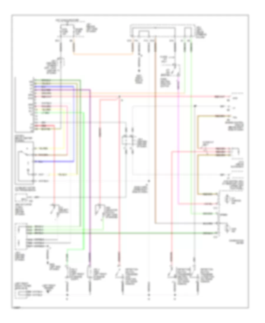 4WD Wiring Diagram, with 2-4 Select Switch for Toyota Tacoma PreRunner 1999