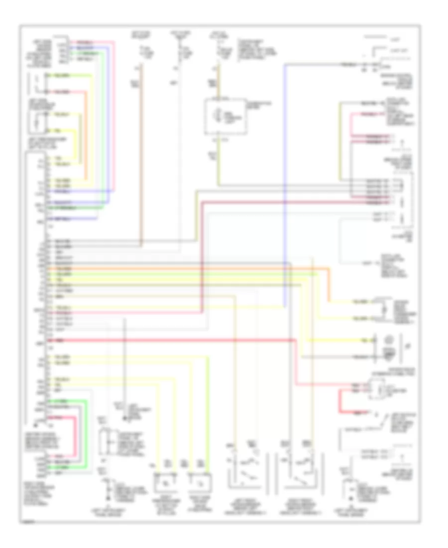 Supplemental Restraint Wiring Diagram for Toyota Corolla LE 2002