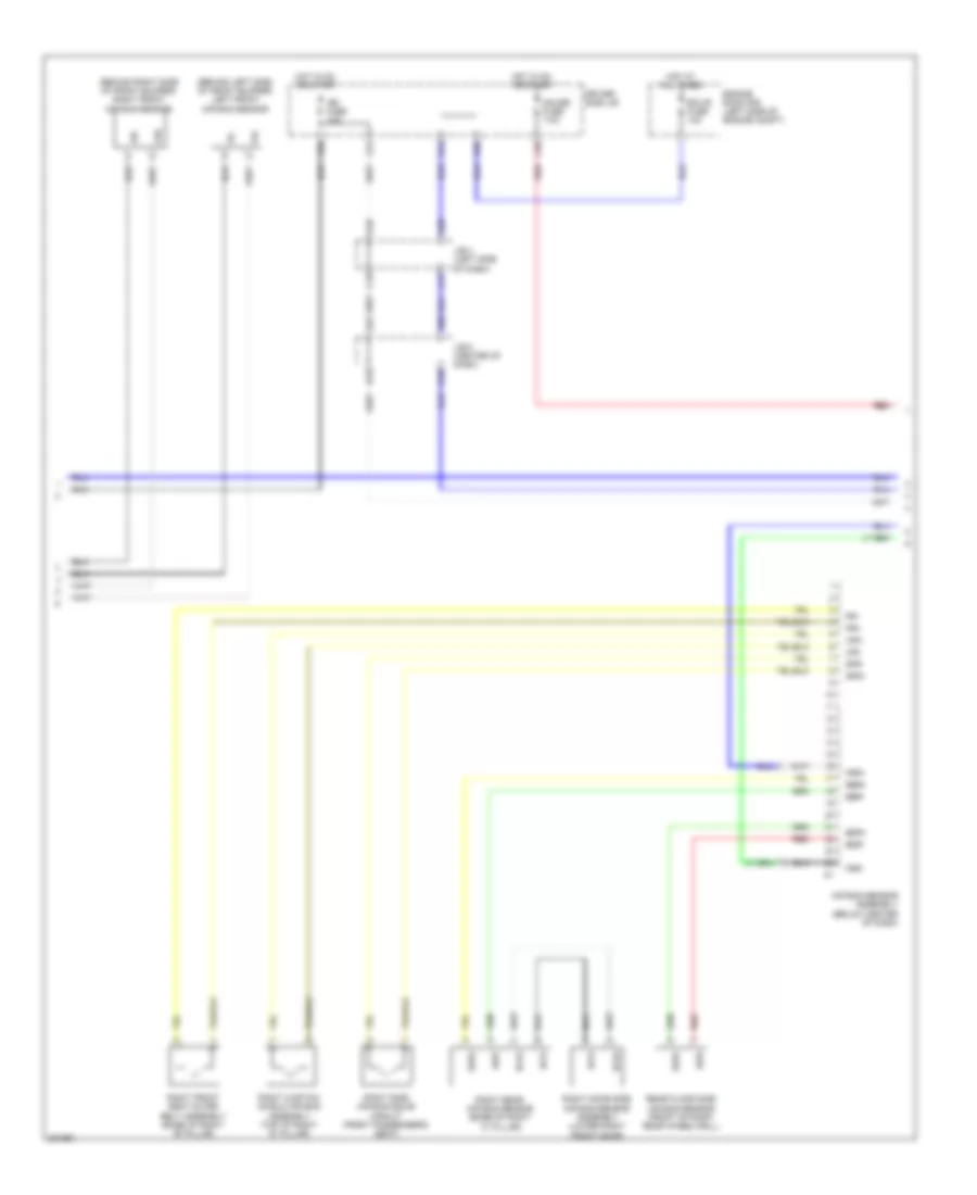 Supplemental Restraints Wiring Diagram (2 of 3) for Toyota 4Runner Trail 2010
