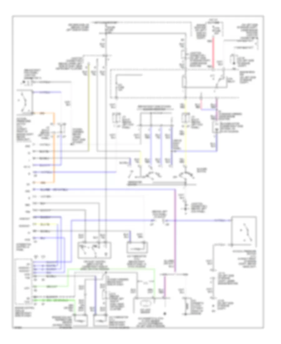 Manual AC Wiring Diagram, AccessStandard Cab for Toyota Tundra Limited 2004