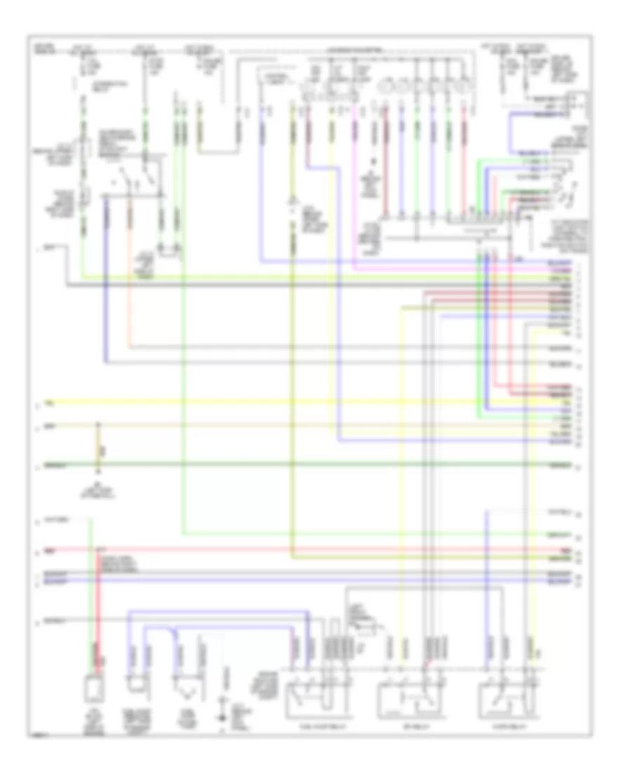 4.7L, Engine Performance Wiring Diagram, AccessStandard Cab (2 of 4) for Toyota Tundra Limited 2004
