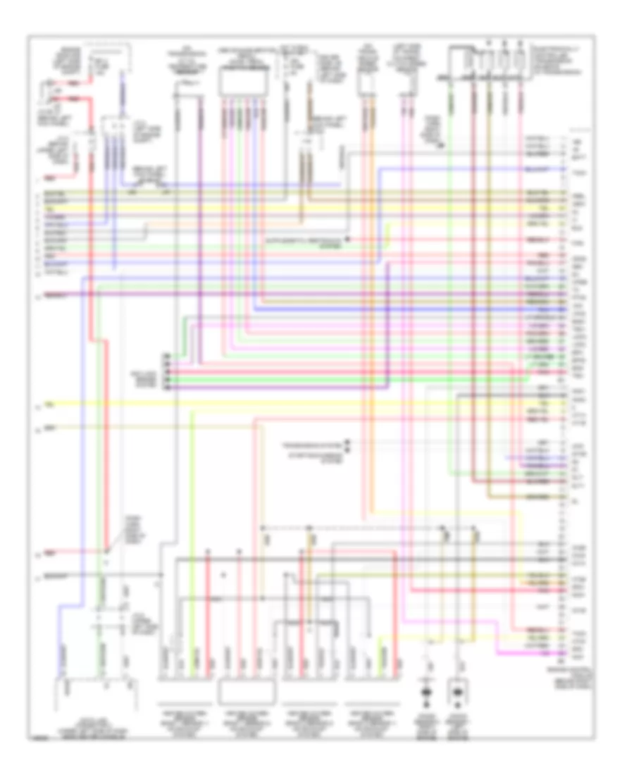 4.7L, Engine Performance Wiring Diagram, AccessStandard Cab (4 of 4) for Toyota Tundra Limited 2004