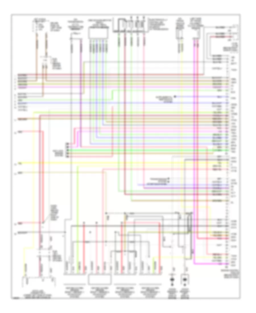 4.7L, Engine Performance Wiring Diagram, Double Cab (4 of 4) for Toyota Tundra Limited 2004