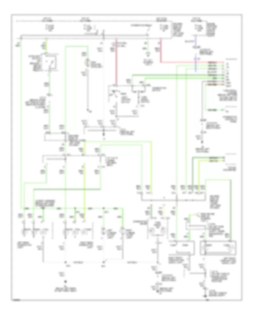 Exterior Lamps Wiring Diagram Access Standard Cab for Toyota Tundra Limited 2004