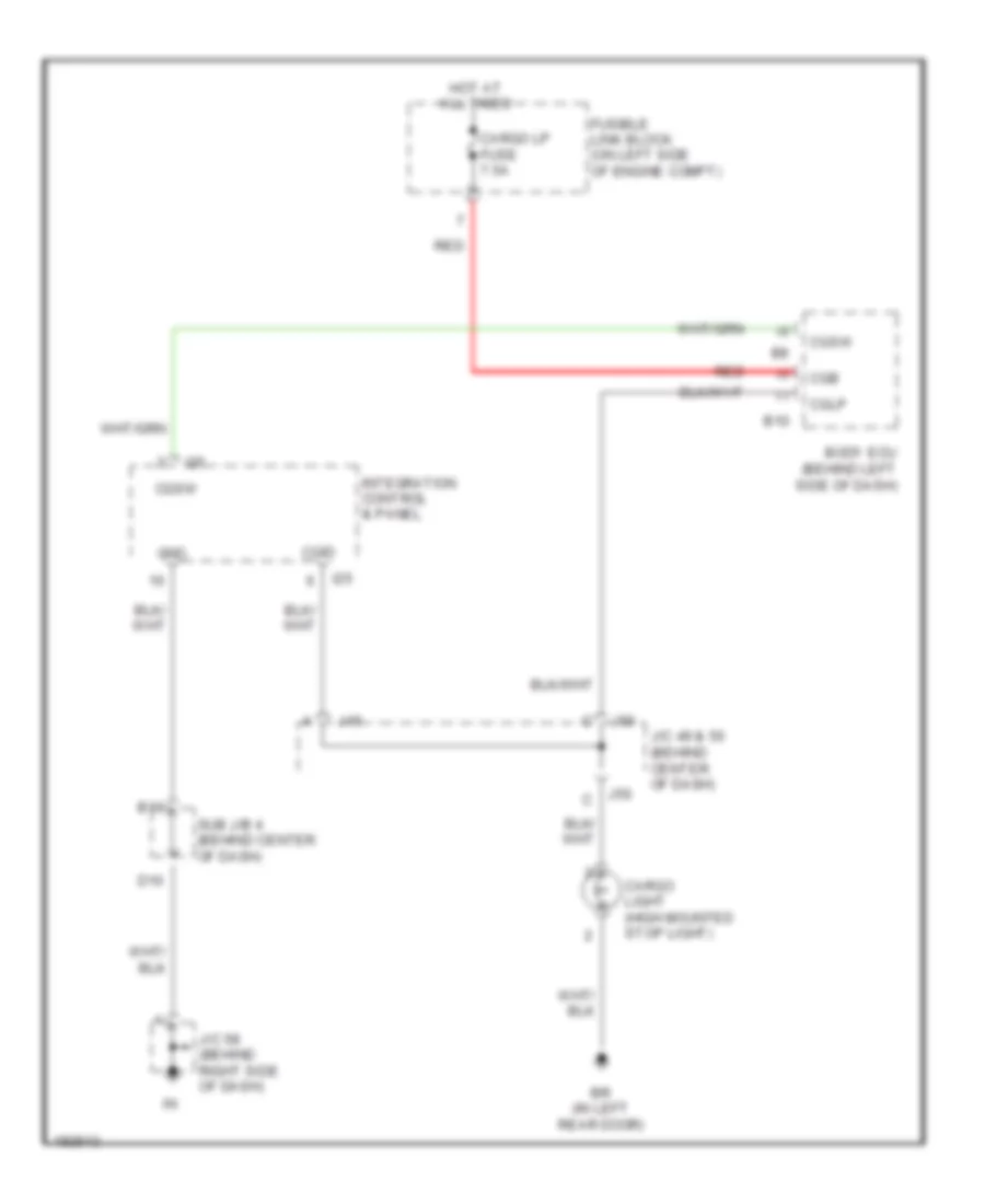 Cargo Light Wiring Diagram, Double Cab for Toyota Tundra Limited 2004