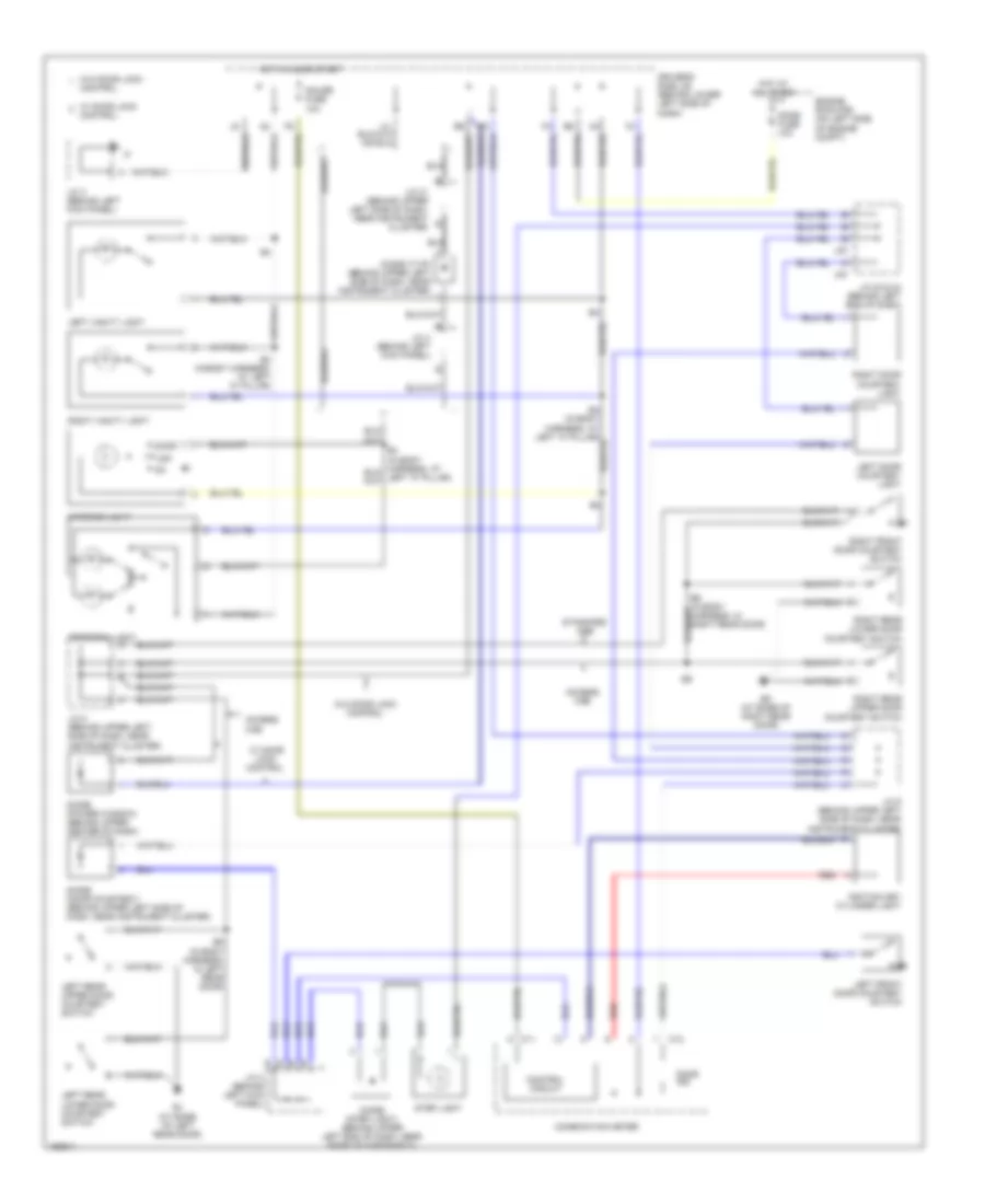 Courtesy Lamps Wiring Diagram, AccessStandard Cab for Toyota Tundra Limited 2004