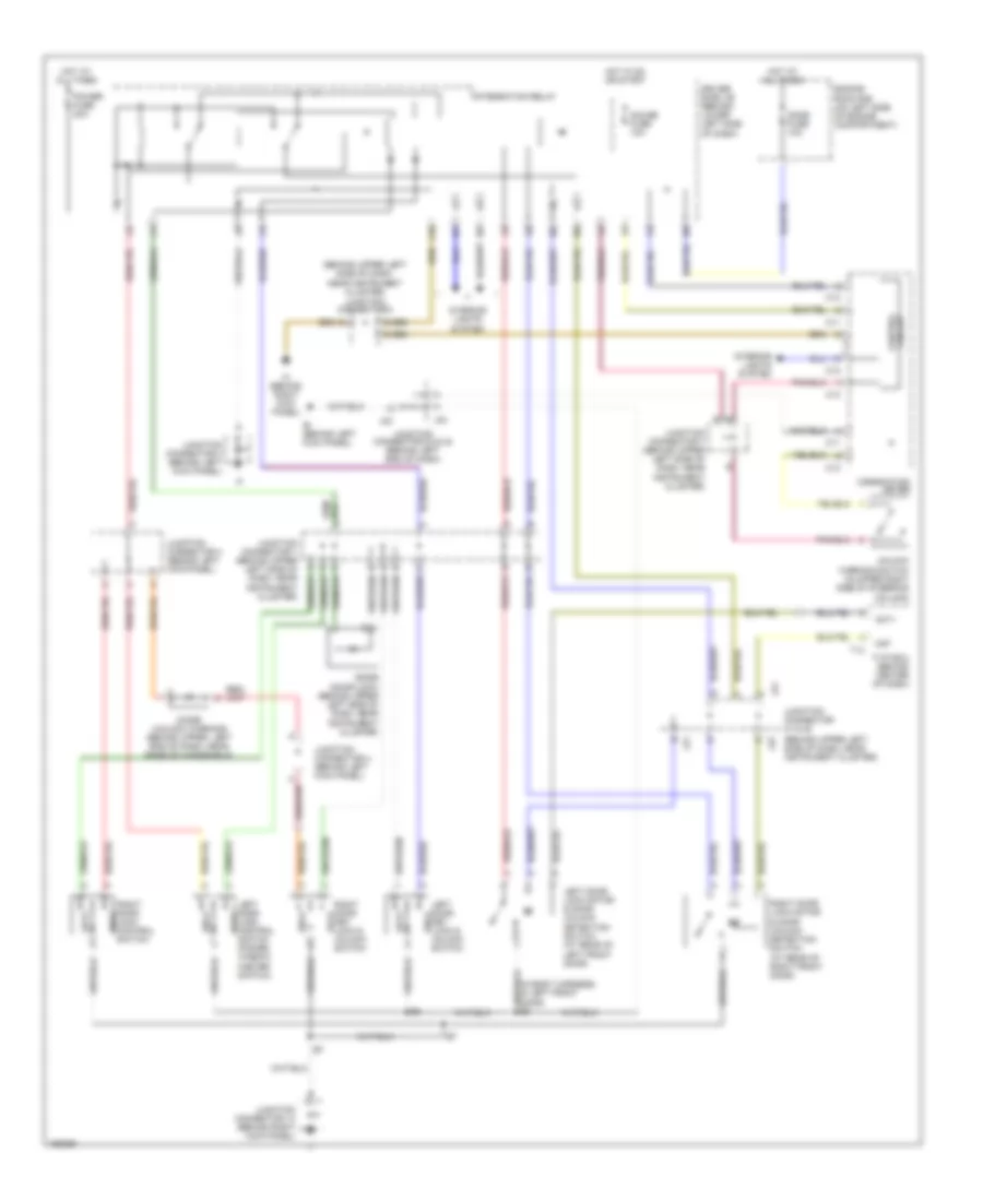 Power Door Locks Wiring Diagram, AccessStandard Cab without DRL, without Keyless Entry for Toyota Tundra Limited 2004