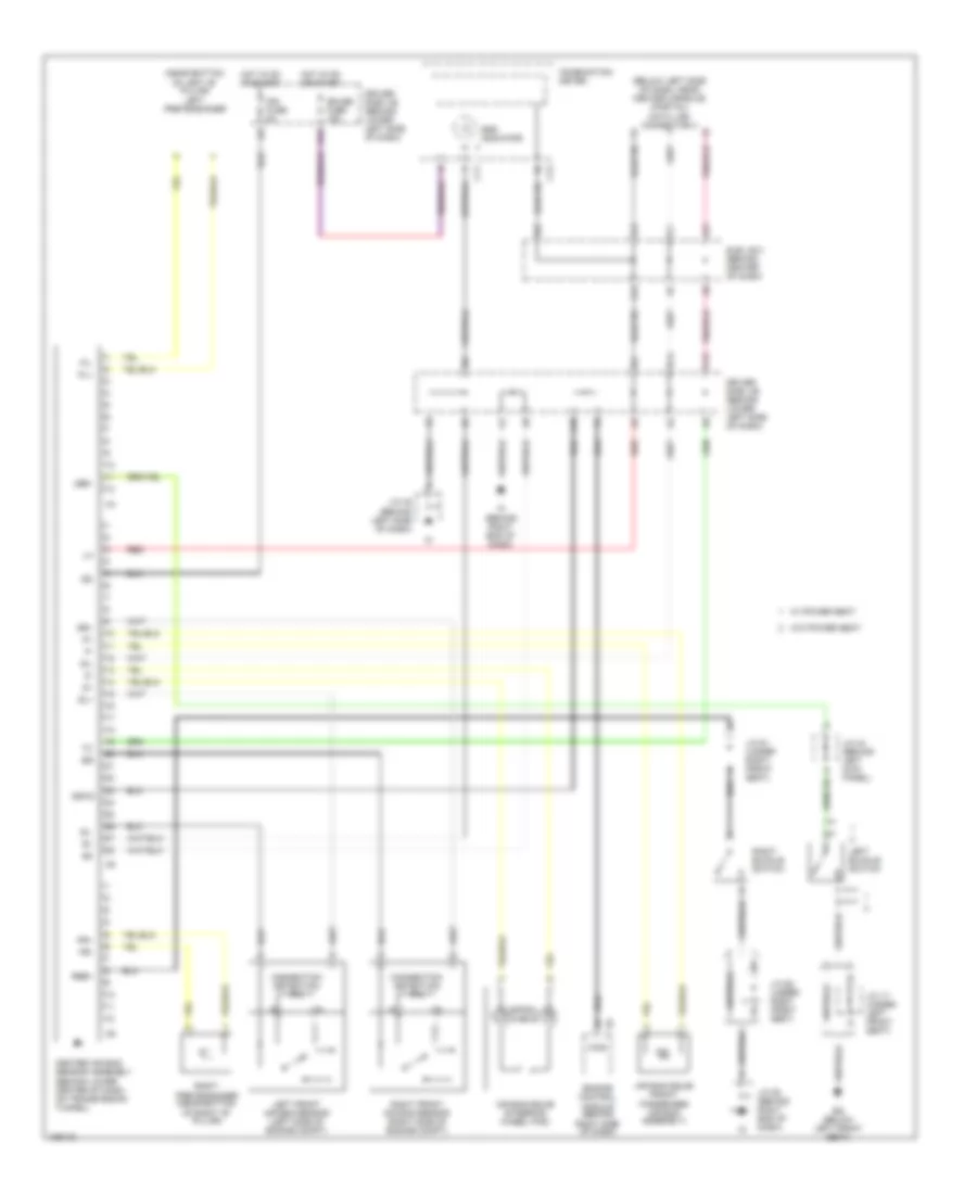 Supplemental Restraints Wiring Diagram, Double Cab for Toyota Tundra Limited 2004