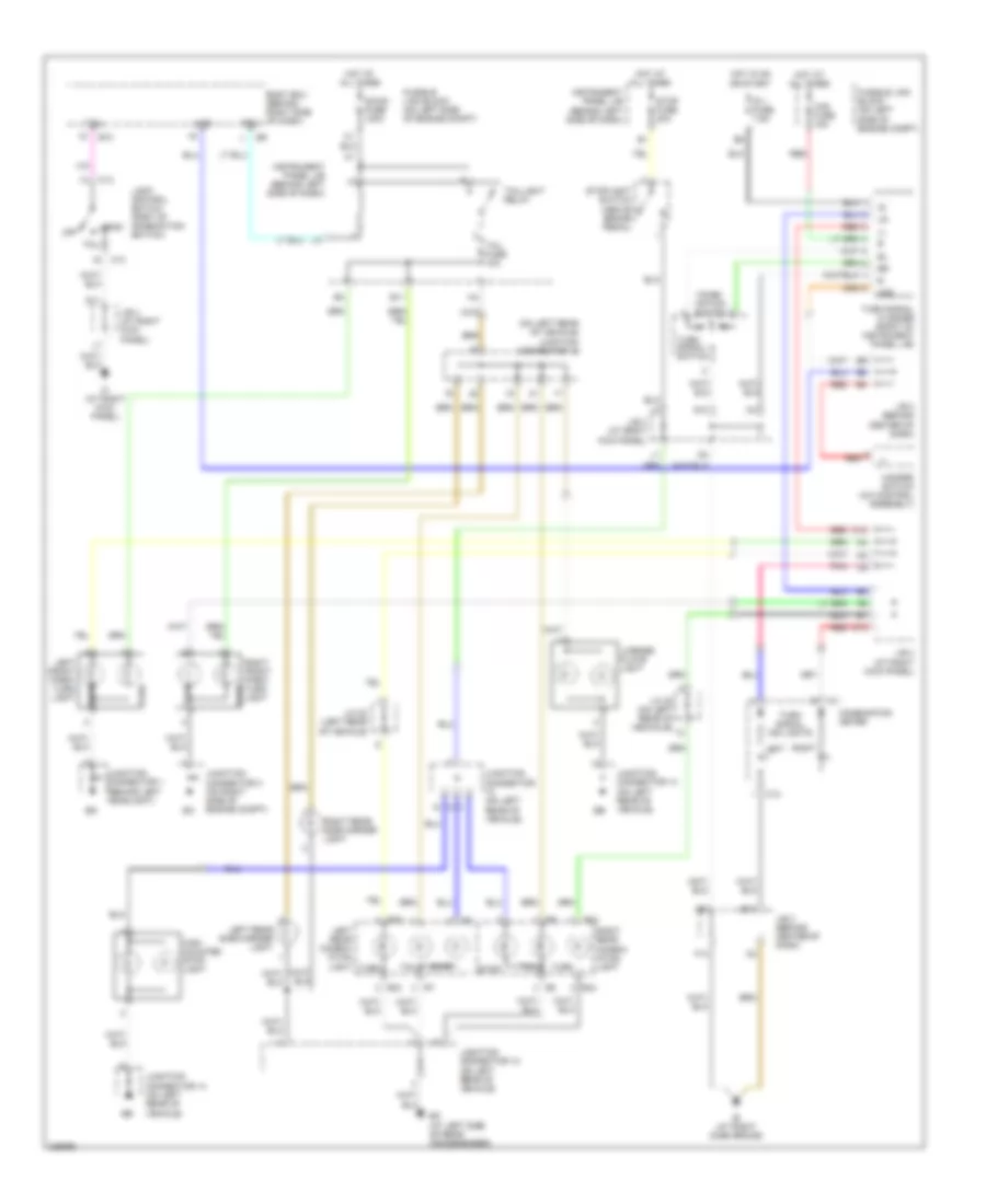Exterior Lamps Wiring Diagram Hybrid for Toyota Highlander Limited 2006