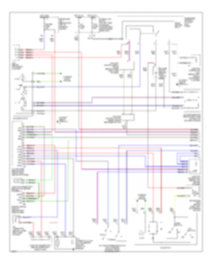 Manual AC Wiring Diagram, without Towing Package (1 of 2) for Toyota Sienna LE 2003