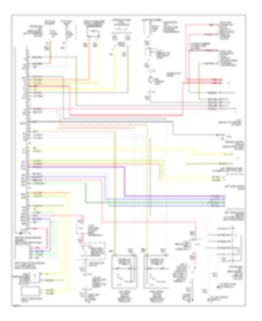 Supplemental Restraints Wiring Diagram for Toyota Sienna LE 2003