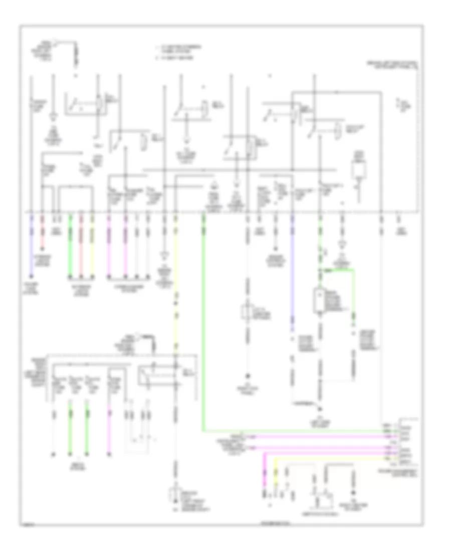 Power Distribution Wiring Diagram, Hybrid (2 of 4) for Toyota Highlander Hybrid Limited 2014