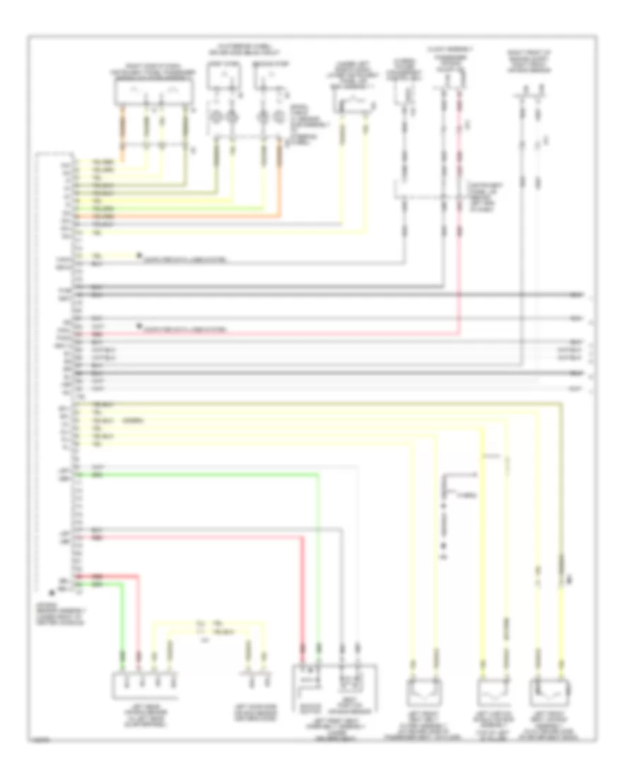 Supplemental Restraints Wiring Diagram 1 of 3 for Toyota Highlander Hybrid Limited 2014
