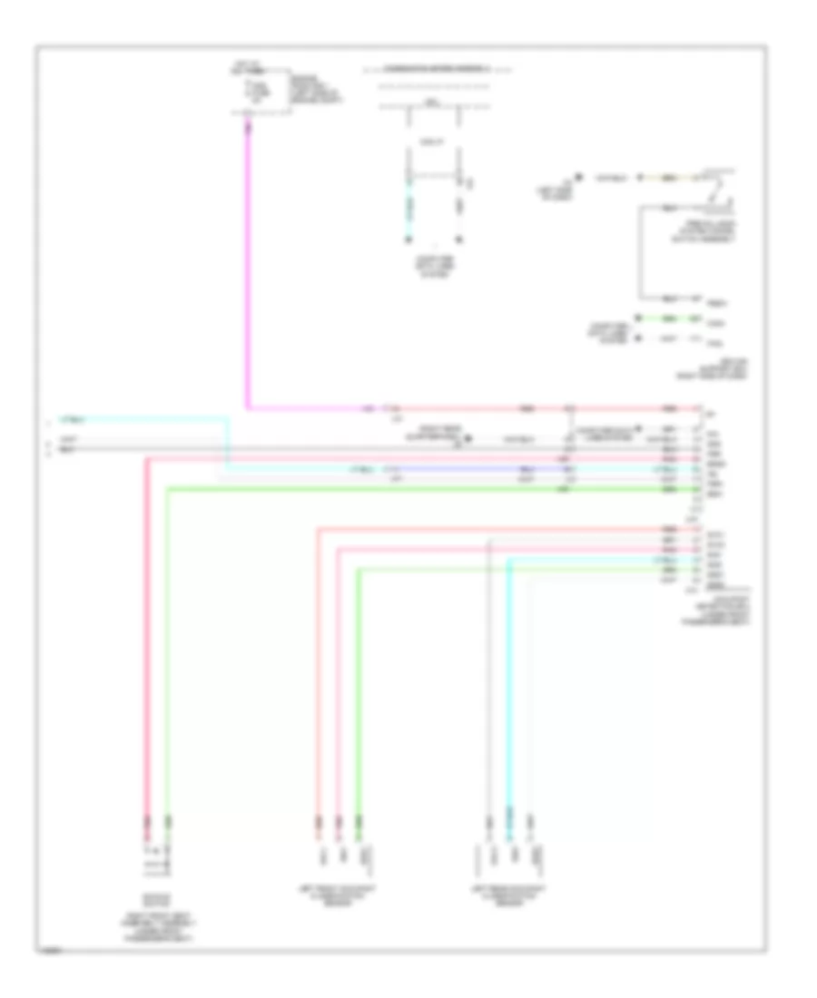Supplemental Restraints Wiring Diagram 3 of 3 for Toyota Highlander Hybrid Limited 2014