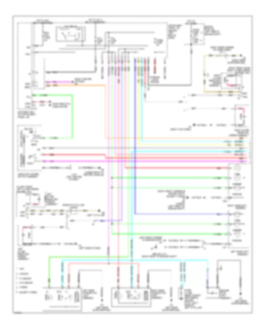 Exterior Lamps Wiring Diagram 1 of 2 for Toyota Highlander Hybrid Limited 2014
