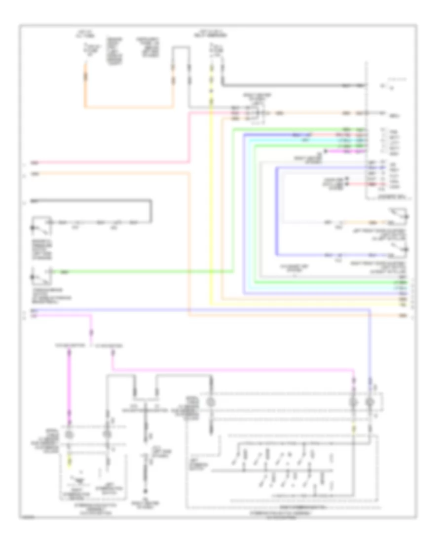 Instrument Cluster Wiring Diagram, Except Hybrid (2 of 3) for Toyota Highlander Hybrid Limited 2014